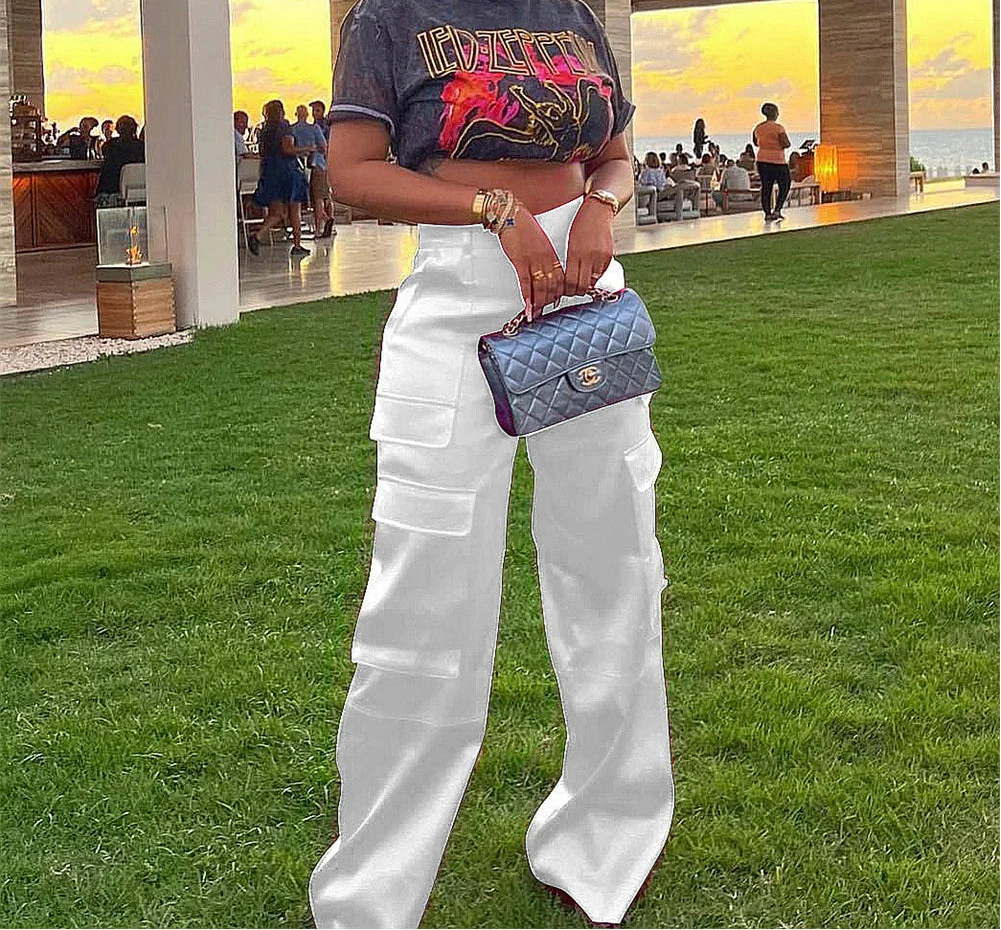 Spoken Dreams: High Waisted Pocket Loose Pants