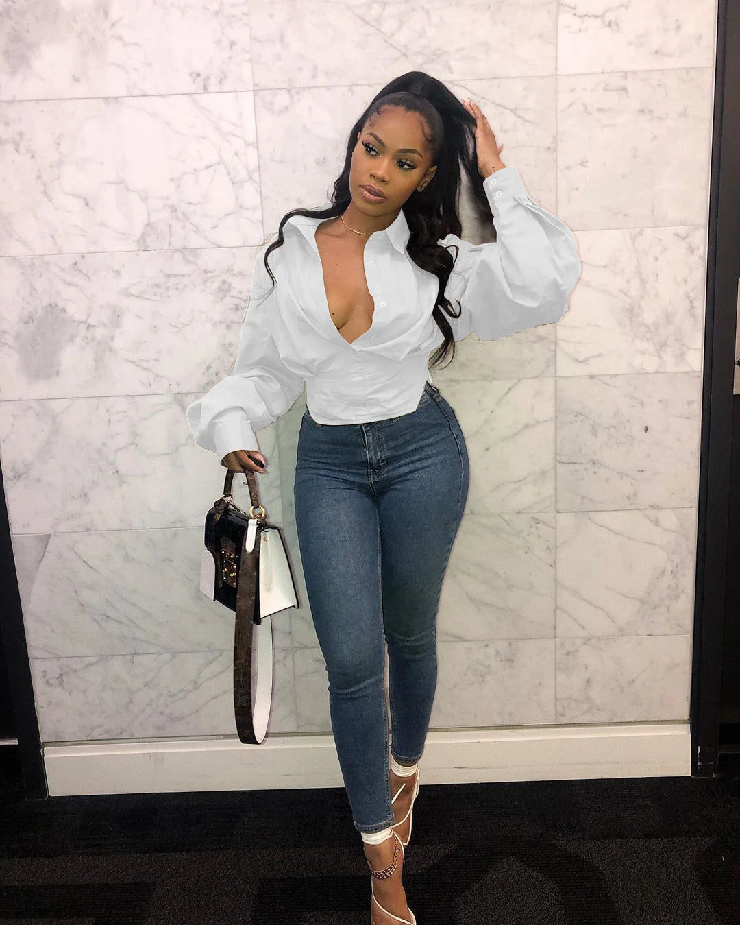 Spoken Dreams: Sexy Low-cut Blouse