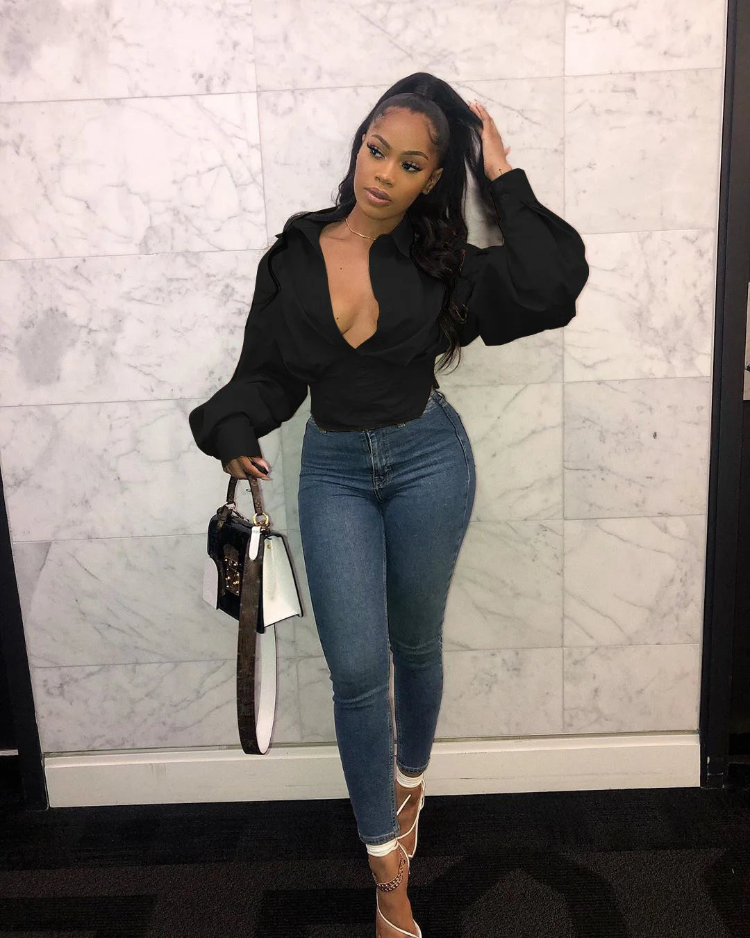 Spoken Dreams: Sexy Low-cut Blouse