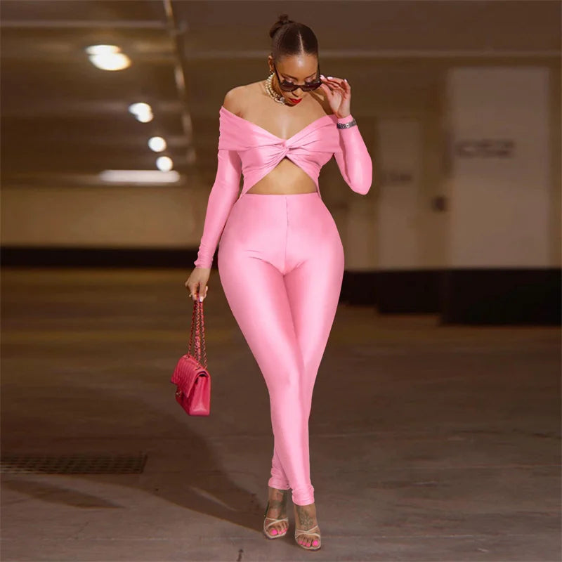 Sexy Off the Shoulder Birthday Jumpsuit for Women Night Club Outfit Party Hollow Out Ruched Skinny Long Sleeve Rompers Full Body