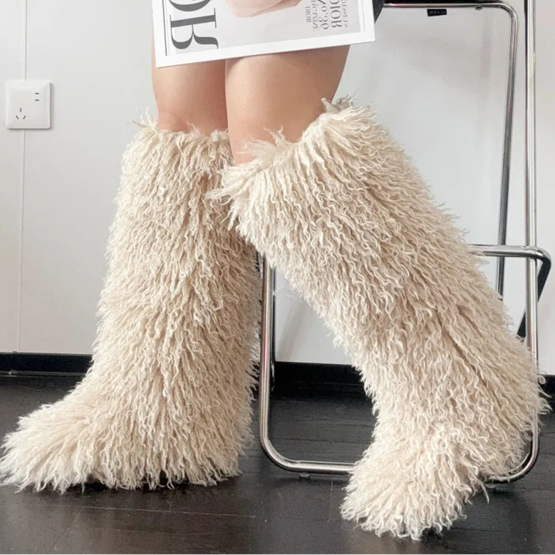 Spoken Dreams: Knee High Wool Snow Boots