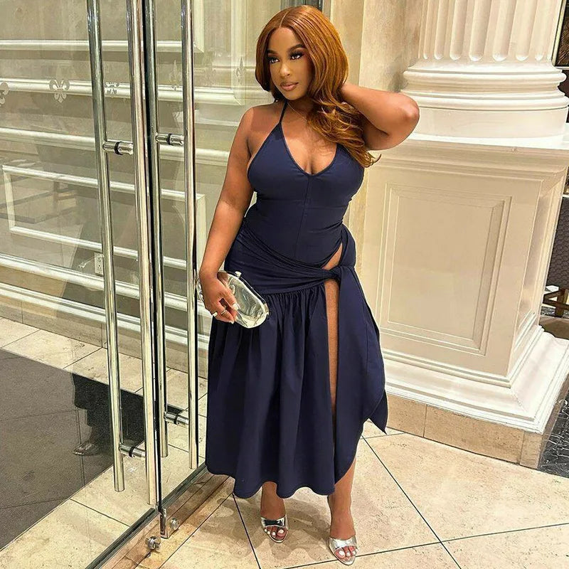 Sexy Elegant Bodysuits and Tie Up Long Skirts