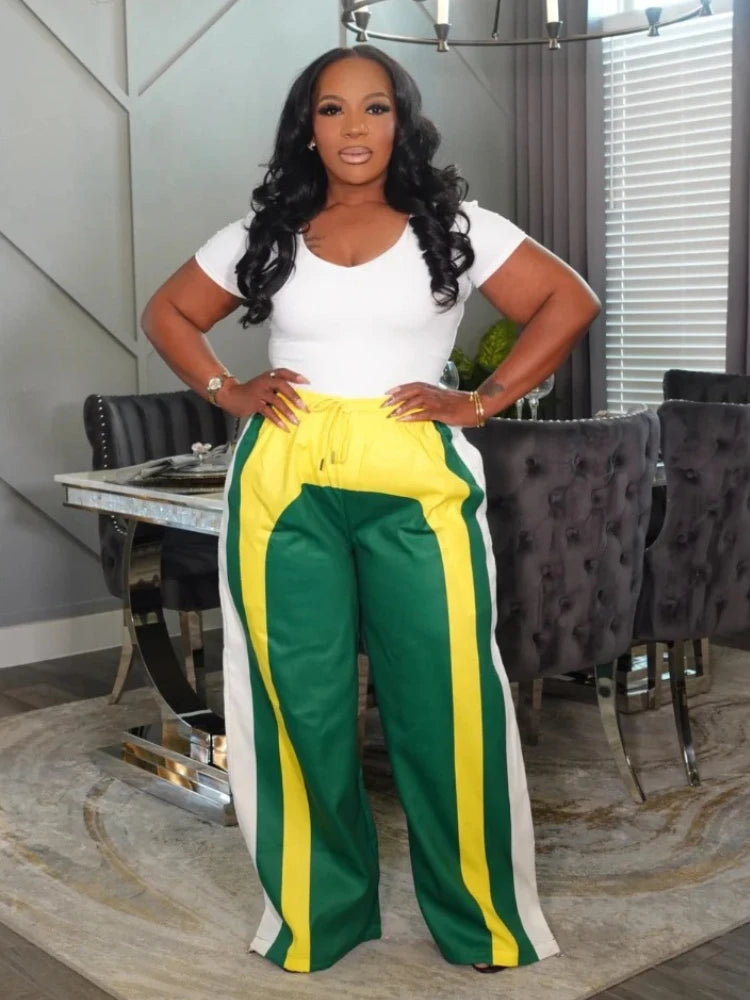 Women Print Loose Wide Leg Jogger