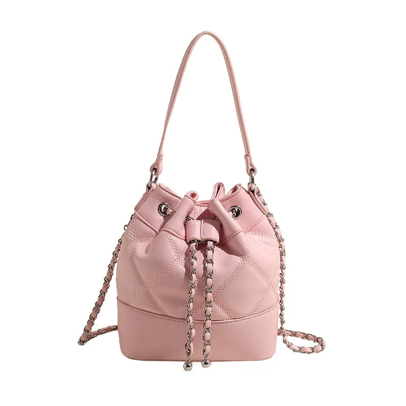 Trendy Small Bucket Bag Women's Fashion Crossbody Purse - Cute Minimalist Chic Shoulder Bag for Girls, Stylish Versatile Handbag