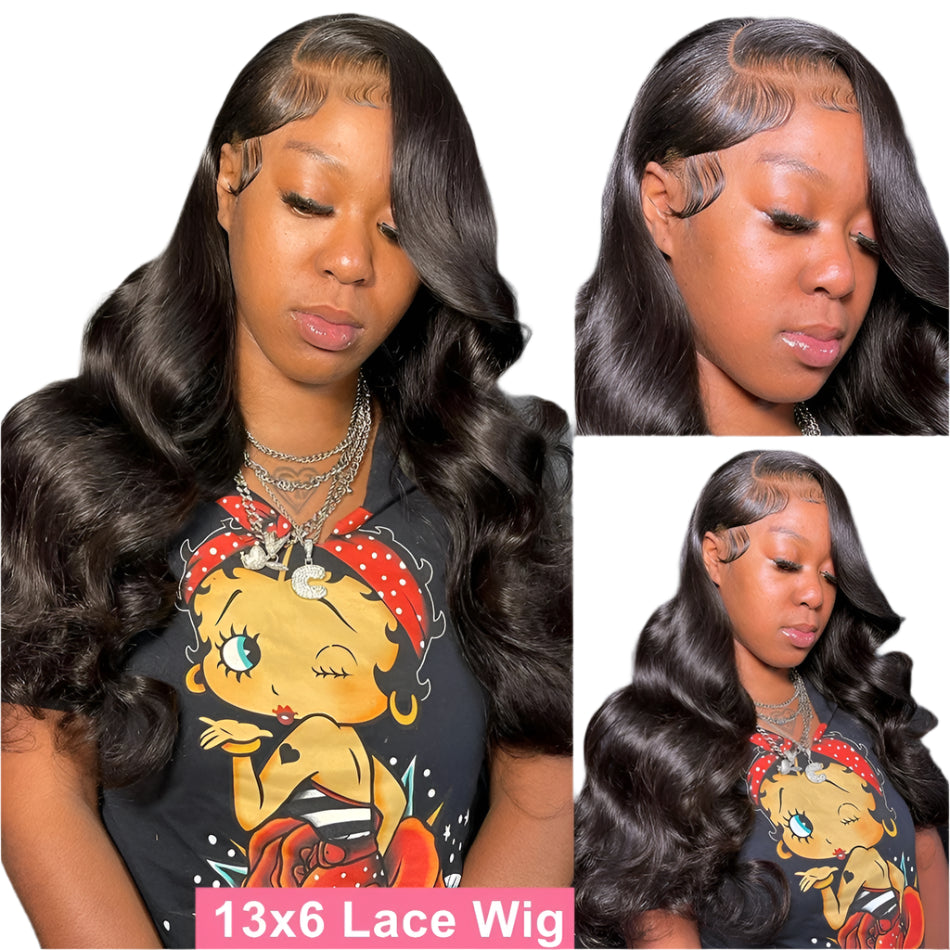 13x6 Hd Lace Frontal Wig Human Hair 30 Inch 13x4 Hd Transparent Lace Front Preplucked Black Body Wave Human Hair Wigs for Women