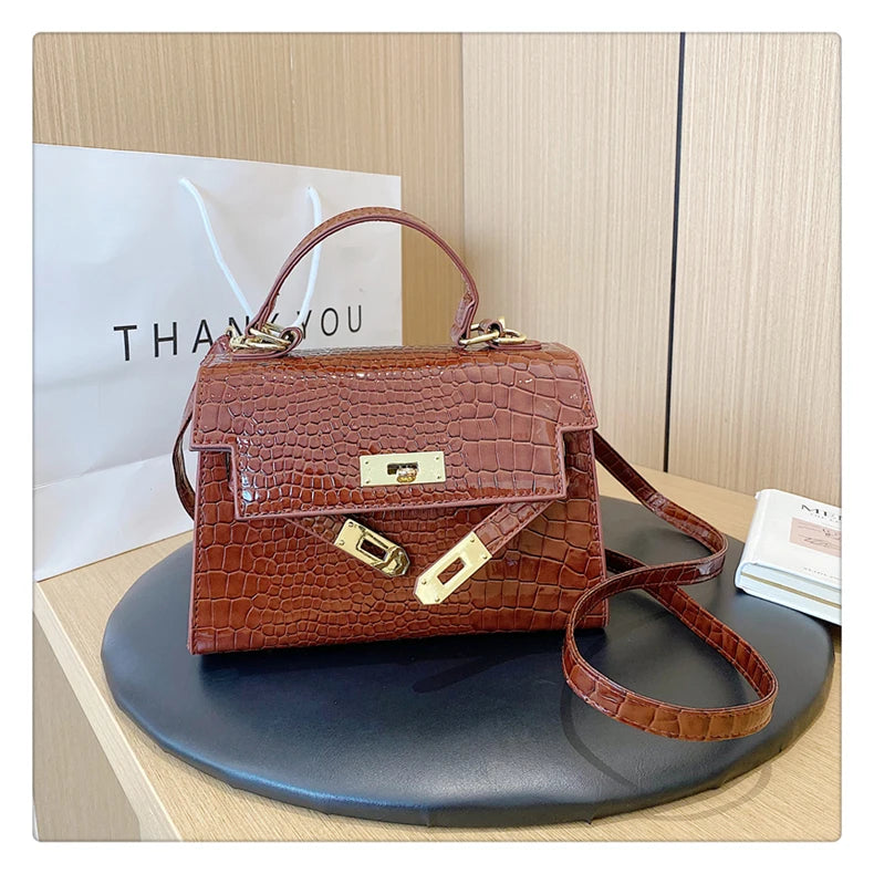 Elegant Ladies Shoulder Bag Crossbody-Bag Option Genuine Leather Popular Classic Handbag Design