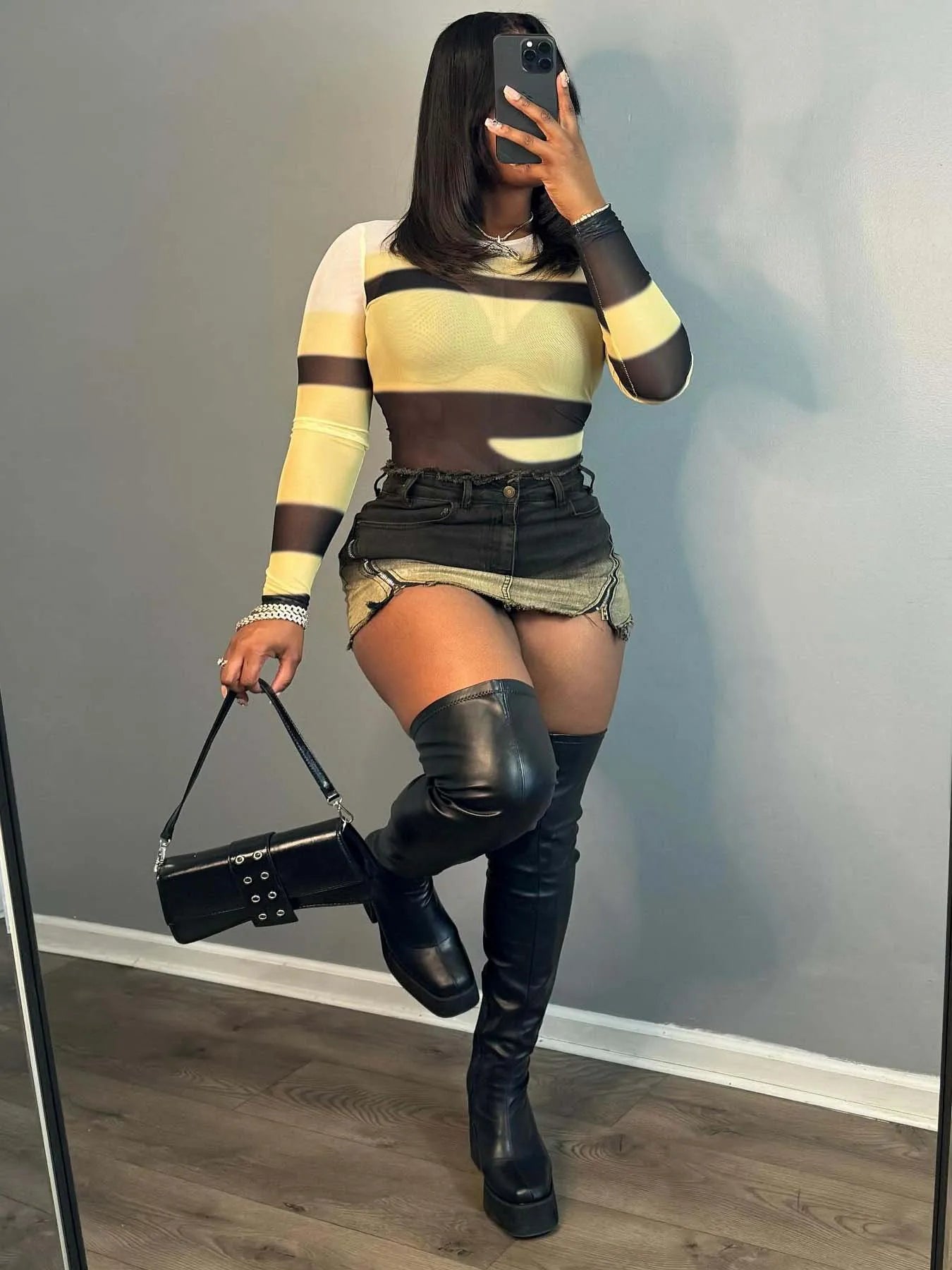 Denim Skirts Women Y2K Irregular Zip Hipster Hottie Wild Basic Streetwear