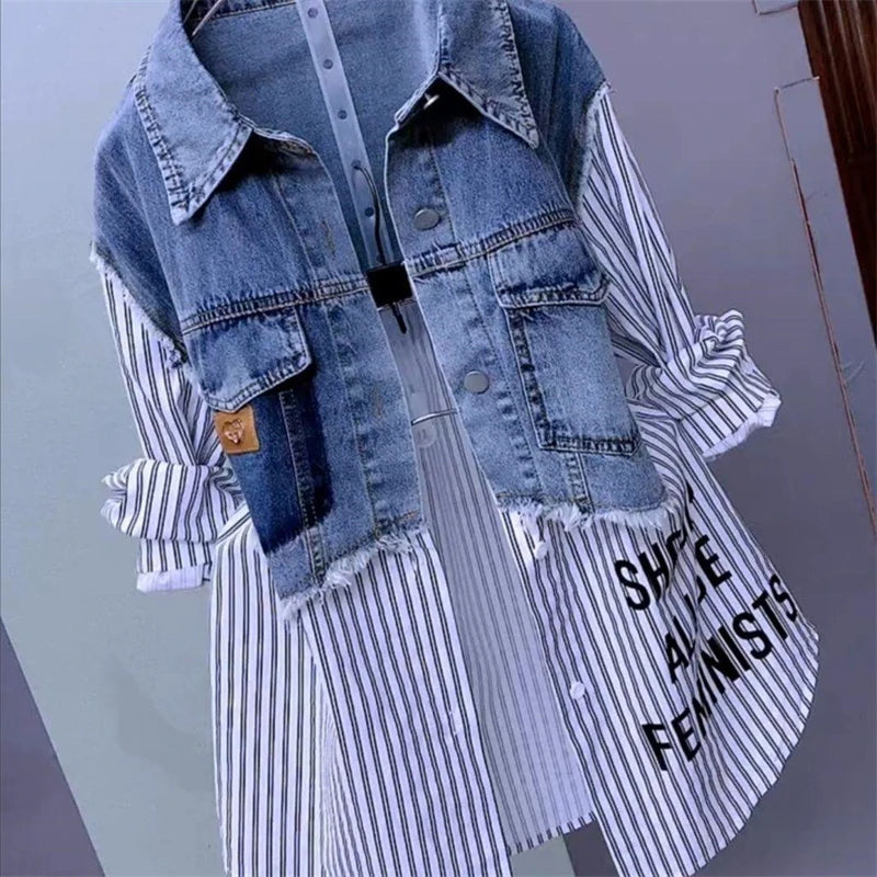 Spoken Dreams: Women's Casual Denim Jacket