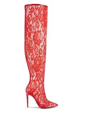 Spoken Dreams: Lace Thigh Hight Boots