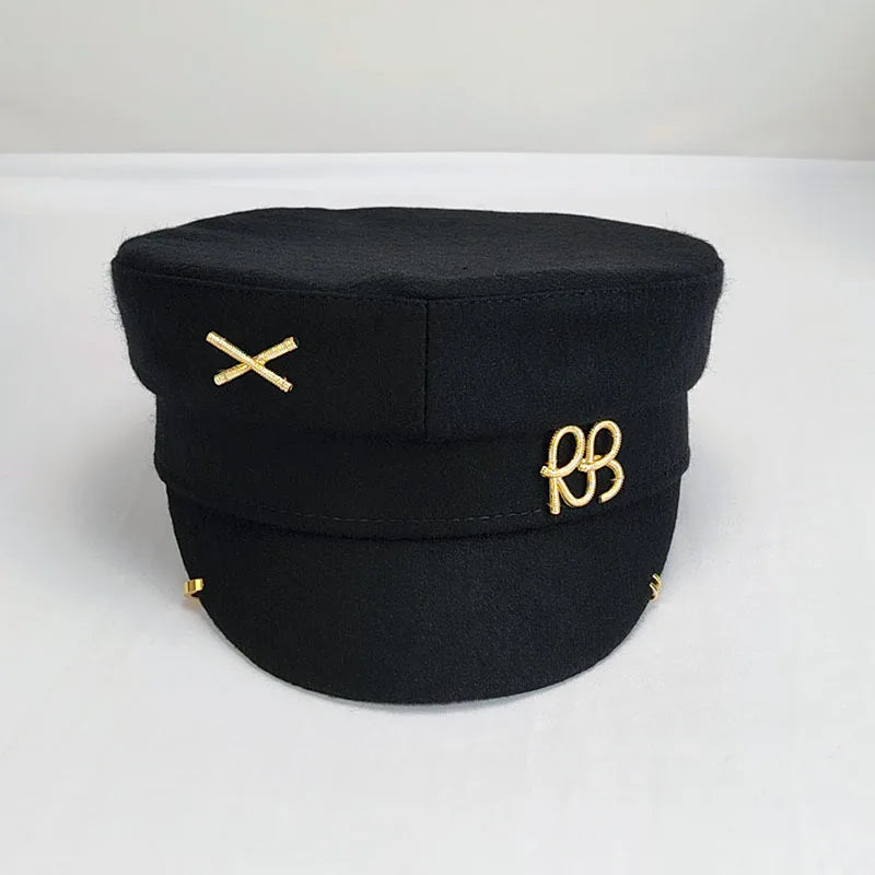 Spoken Dreams: Woolen Newsboy Letter RB Military Caps