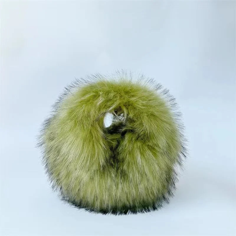 Spoken Dreams: Small Fur Half Moon Luxury Bags