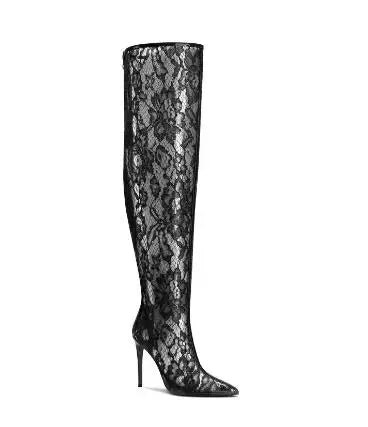 Spoken Dreams: Lace Thigh Hight Boots
