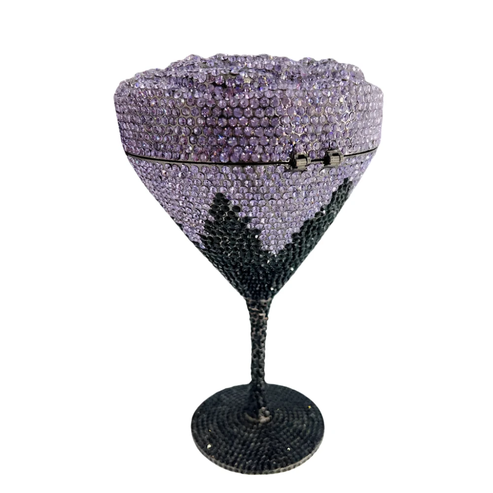 Women Cup Clutch Bag Female Crystals Evening Party Purse Wedding Bridal Handbags Luxury Designer Floral Diamond Clutches