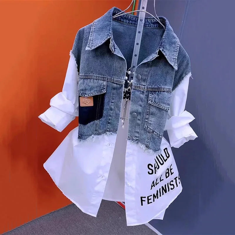 Spoken Dreams: Women's Casual Denim Jacket