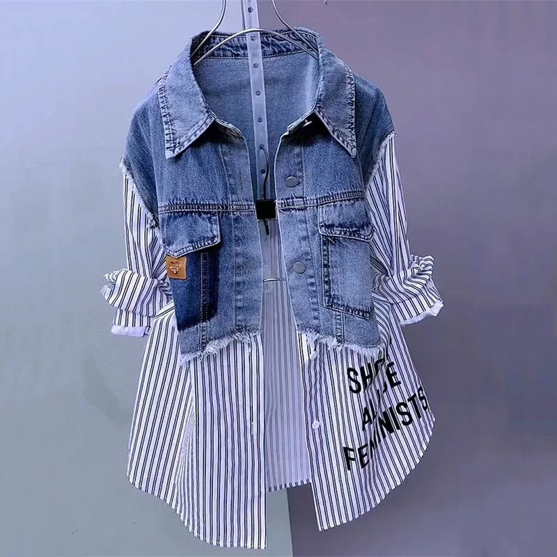Spoken Dreams: Women's Casual Denim Jacket