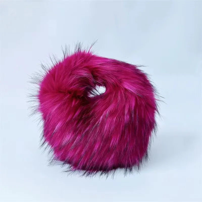 Spoken Dreams: Small Fur Half Moon Luxury Bags