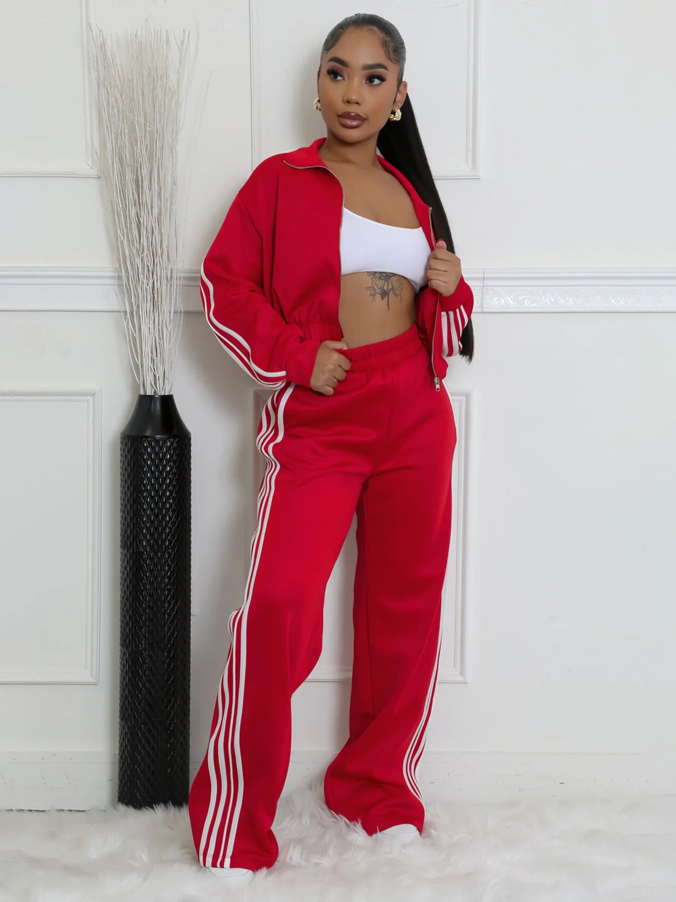 Spoken Dreams: Women's Two Piece Casual Tracksuits Set