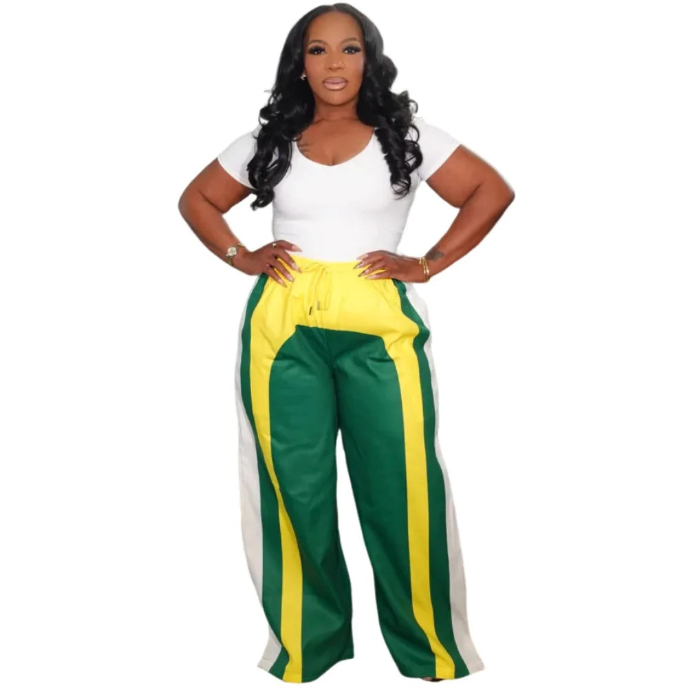 Women Print Loose Wide Leg Jogger