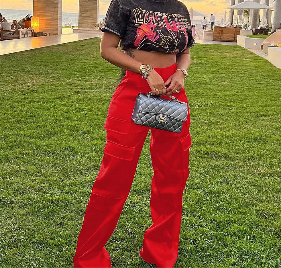 Spoken Dreams: High Waisted Pocket Loose Pants