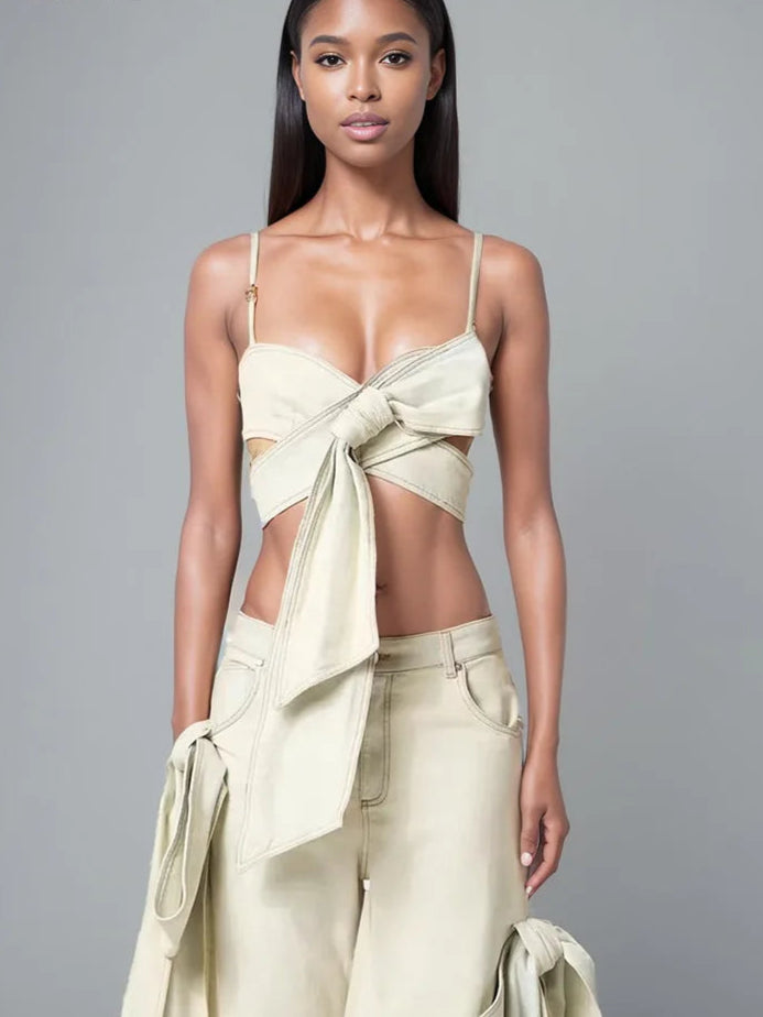 Spoken Dreams: Women Two Piece Jean Set