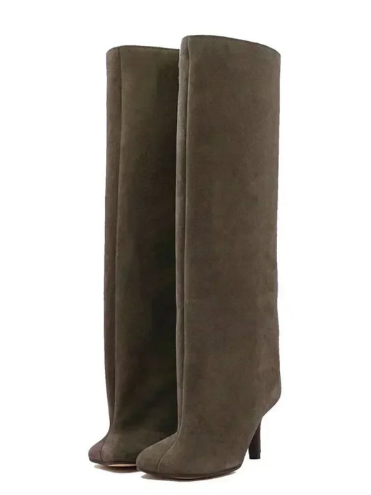 Spoken Dreams: Winter Slim High Heels Knee High Women