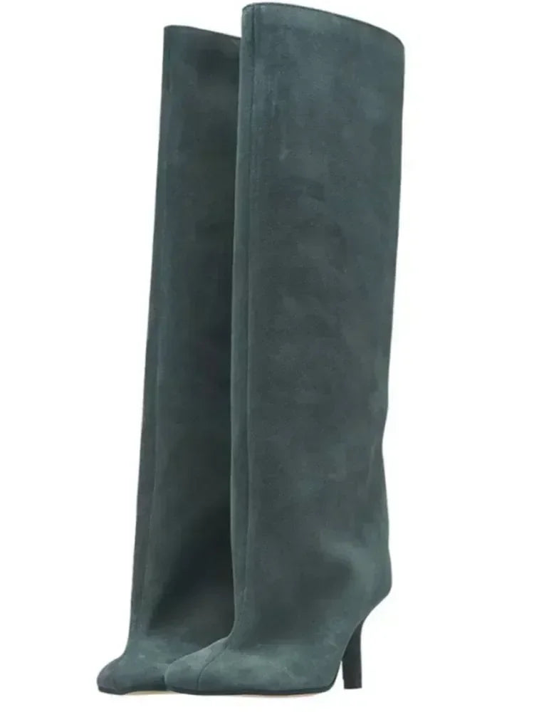 Spoken Dreams: Winter Slim High Heels Knee High Women