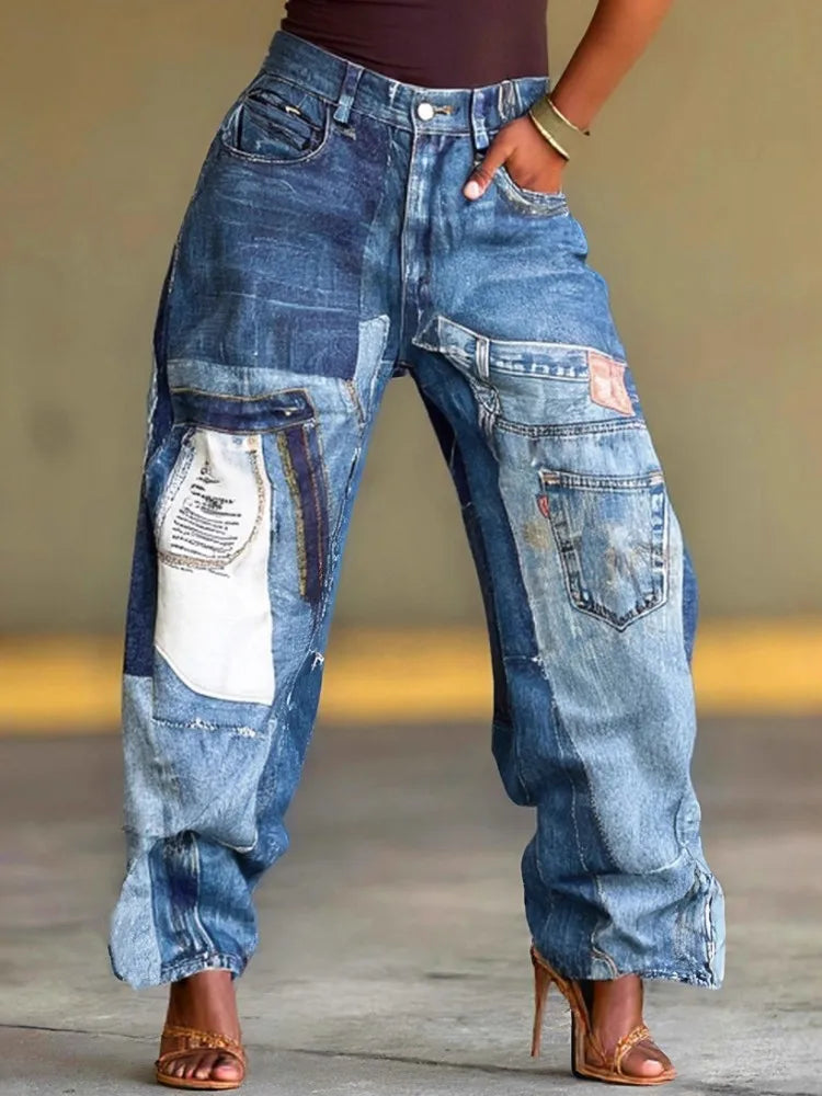 Spoken Dreams: Women High Waist Wide Leg Jeans