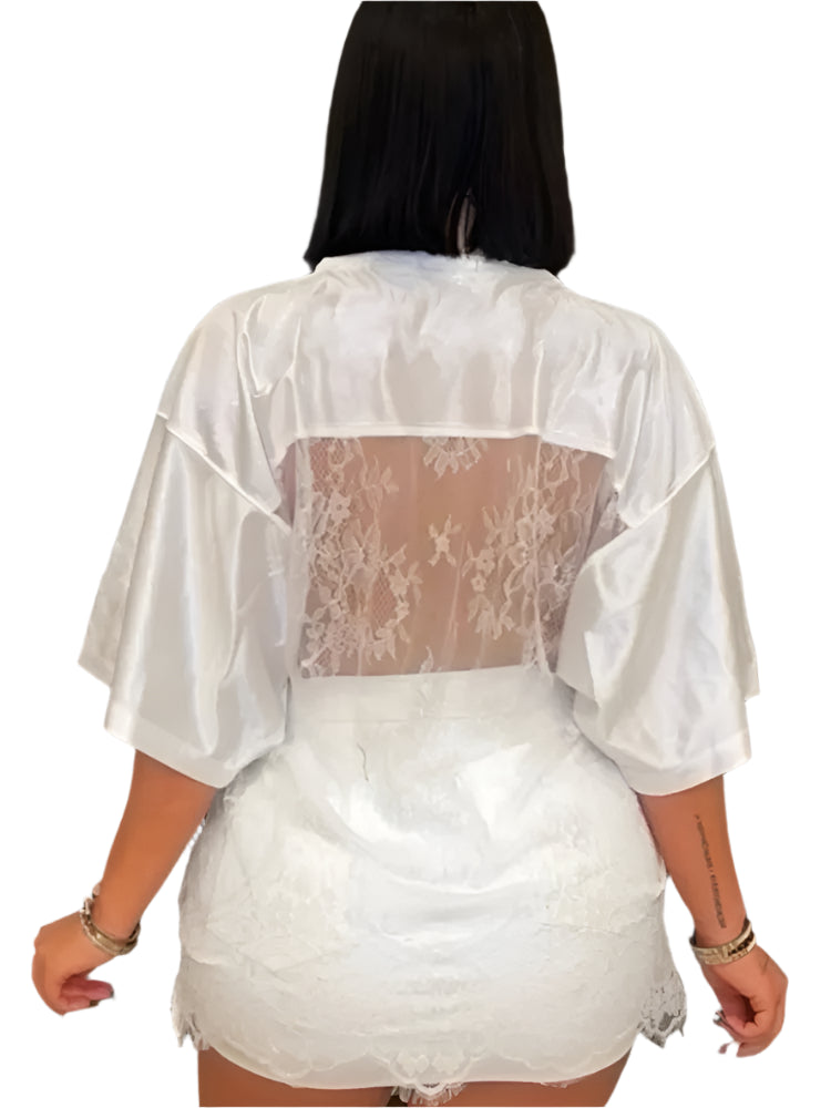 Letter Print T-Shirts Top Women 2025 Spring Summer V-Neck See Through Backless Loose Short Sleeve Y2K Sexy Trend Streetwear Tops
