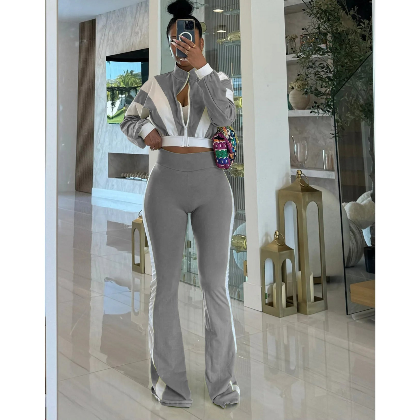 Spoken Dreams: Fitness Tracksuit Two 2 Piece Set