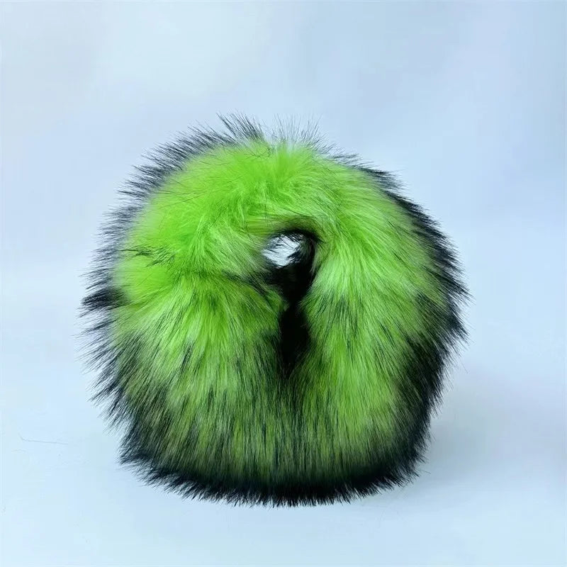 Spoken Dreams: Small Fur Half Moon Luxury Bags