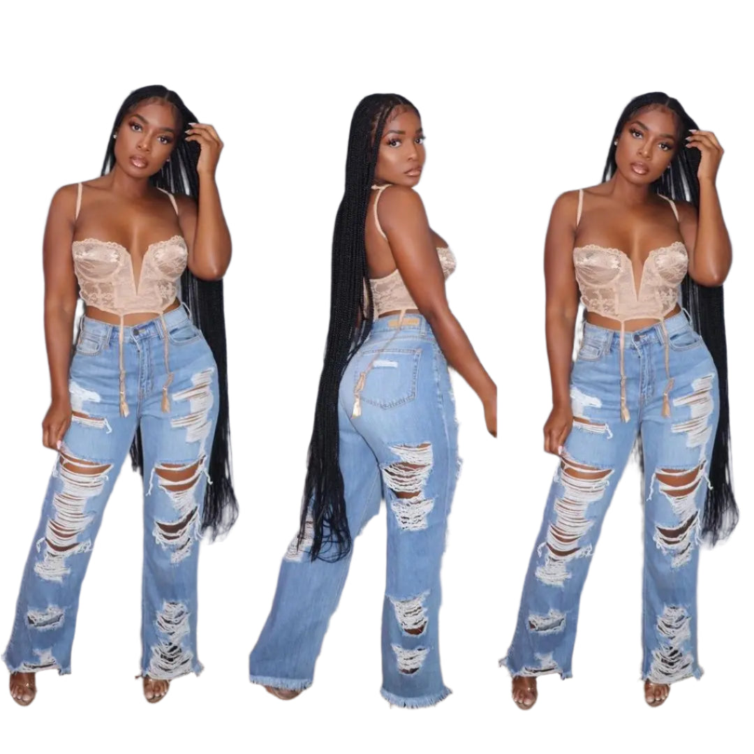 Women Long Pants Elegant Splice Straight Trousers