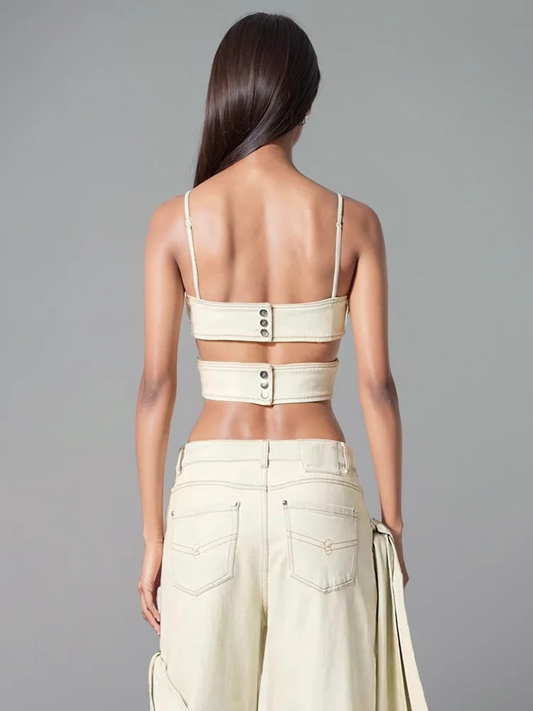 Spoken Dreams: Women Two Piece Jean Set