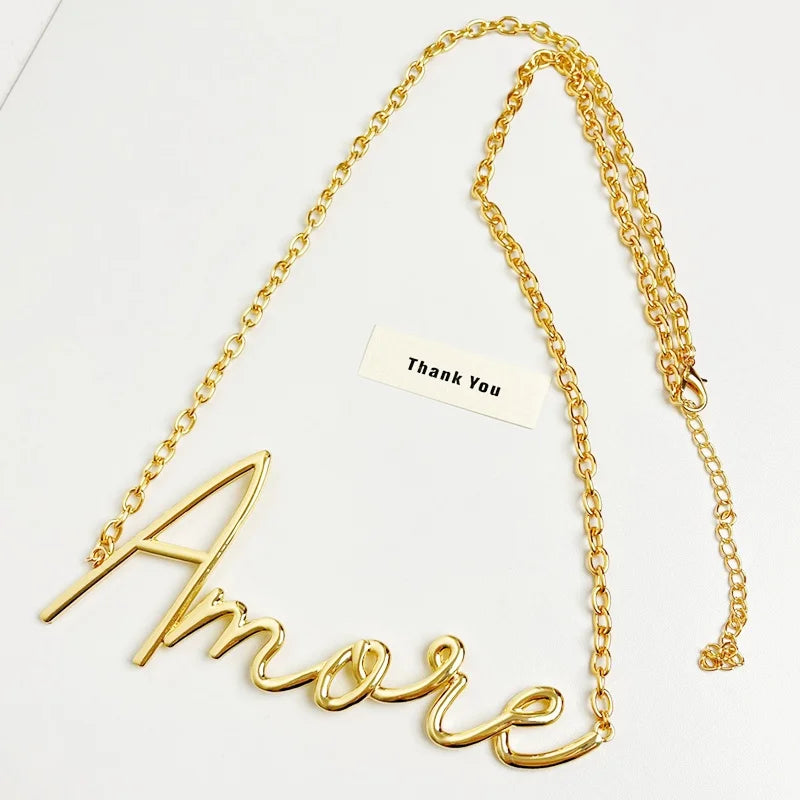 Charm Retro Elegant Gold Plated Letter Waist Chain for Women Girls Metal Daily Autumn and Winter Jewelry