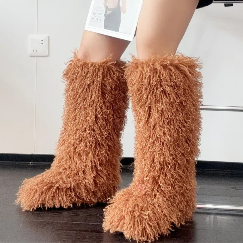 Spoken Dreams: Knee High Wool Snow Boots