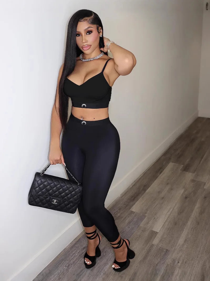 Spoken Dreams: Women Camisole Top, Pencil Pants Leggings