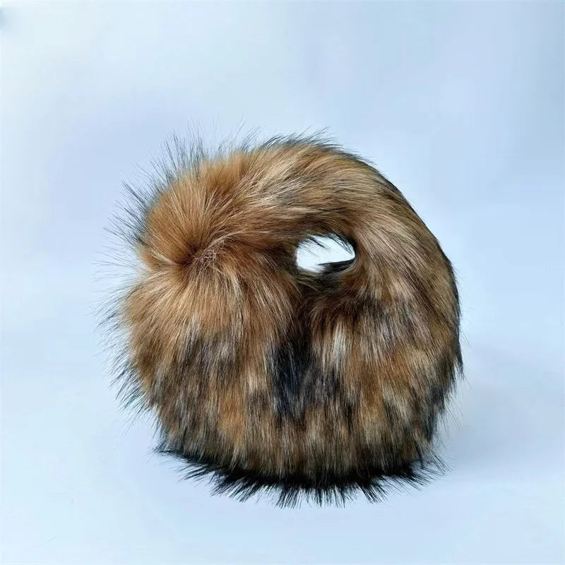 Spoken Dreams: Small Fur Half Moon Luxury Bags