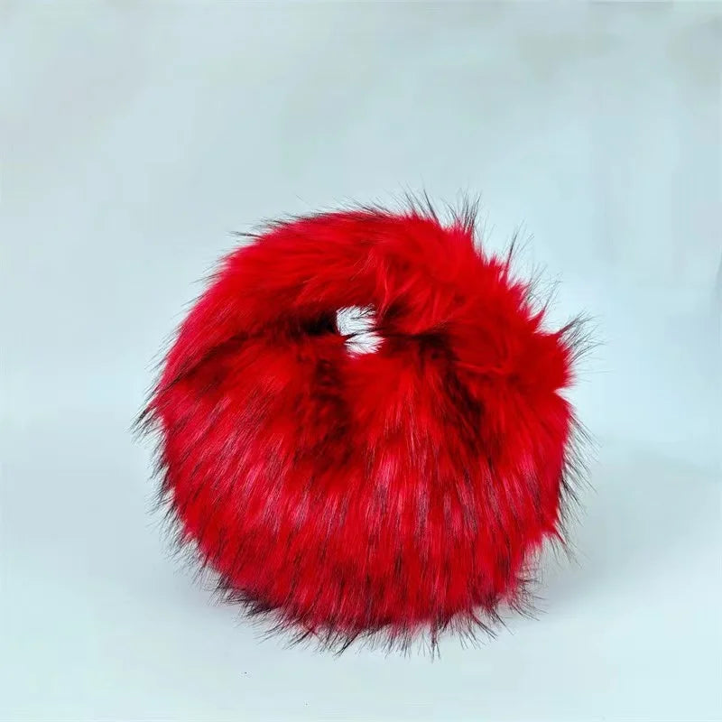 Spoken Dreams: Small Fur Half Moon Luxury Bags