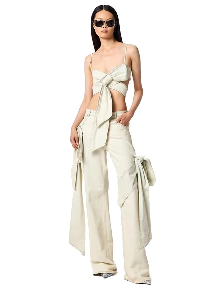 Spoken Dreams: Women Two Piece Jean Set
