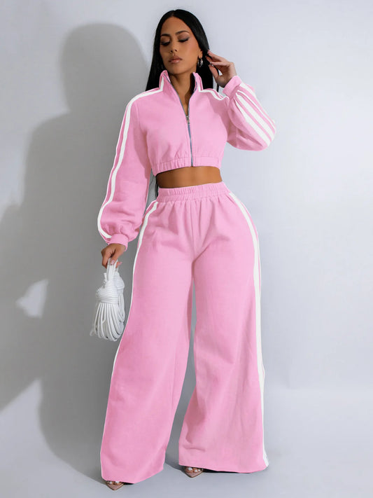 Spoken Dreams: Women's Two Piece Casual Tracksuits Set