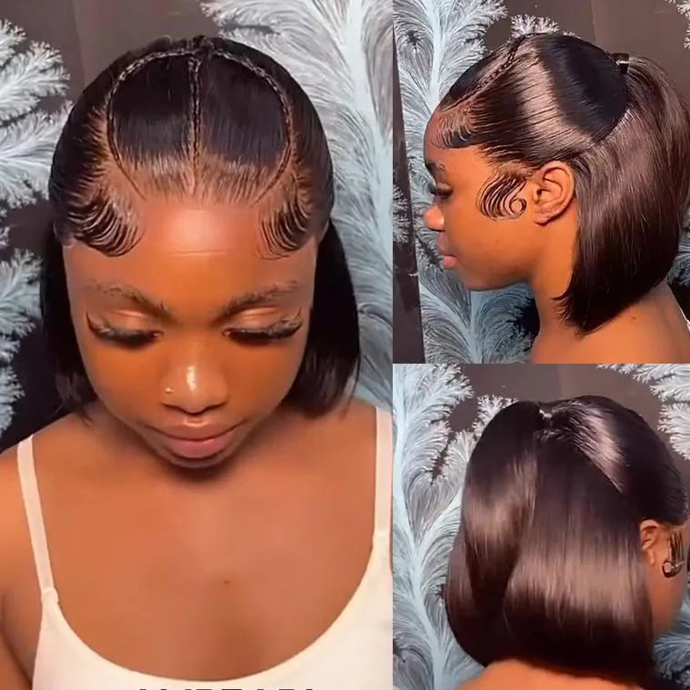 Alipearl Pre Braided 13x4 Lace Frontal Wig Hair Half Up Half Down & Ponytail Hair Ready to Go Pre Plucked Pre Cut Lace Wig