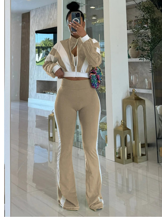 Spoken Dreams: Fitness Tracksuit Two 2 Piece Set
