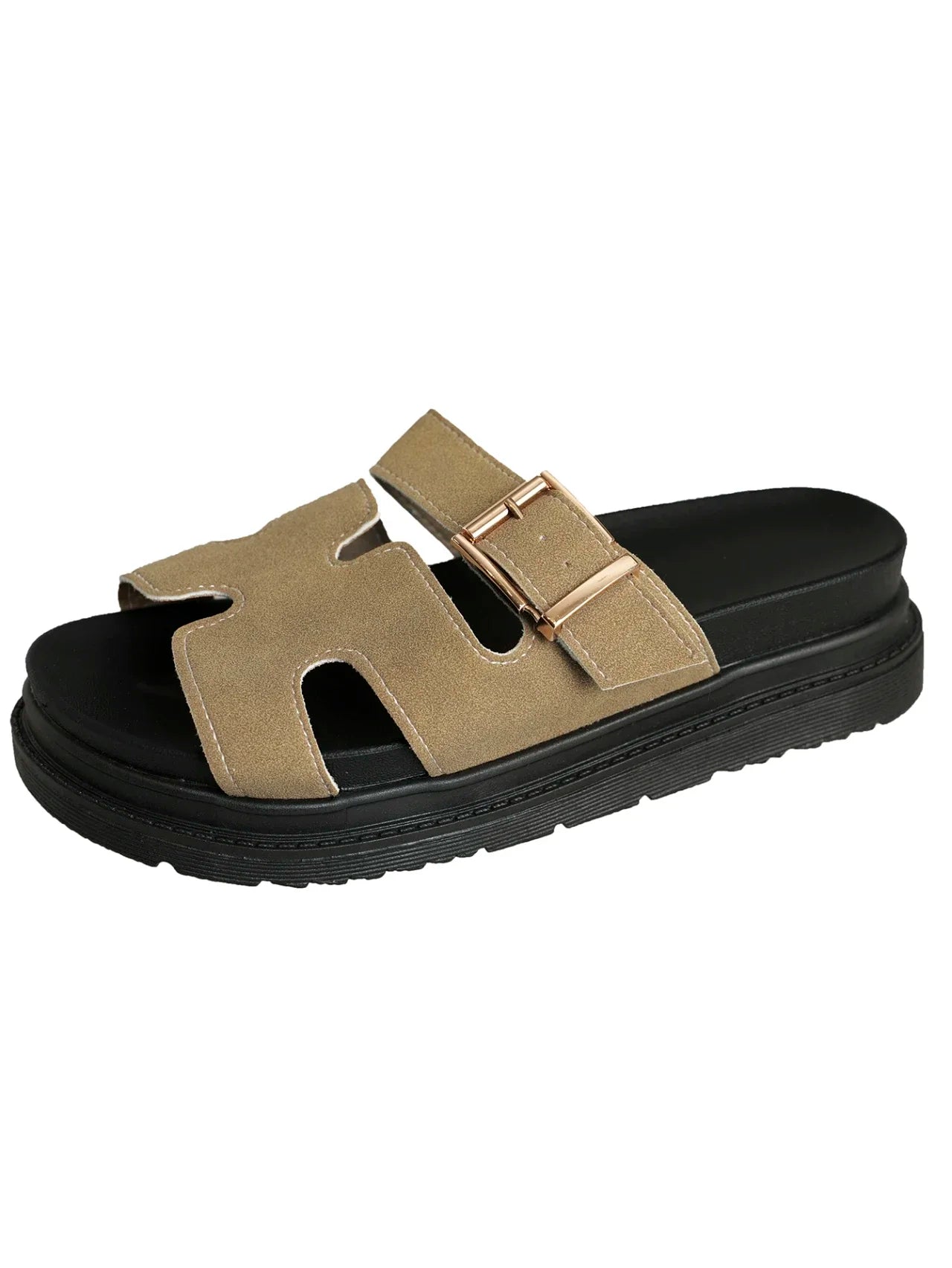 Summer 2025 New Designer Women's Platform Slippers Flat Flip-Flops Casual Fashion Multifunctional Slip-On Slippers