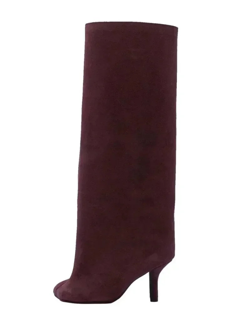 Spoken Dreams: Winter Slim High Heels Knee High Women