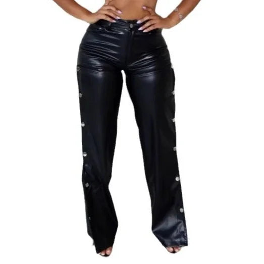 Spoken Dreams: Straight Leather Pants