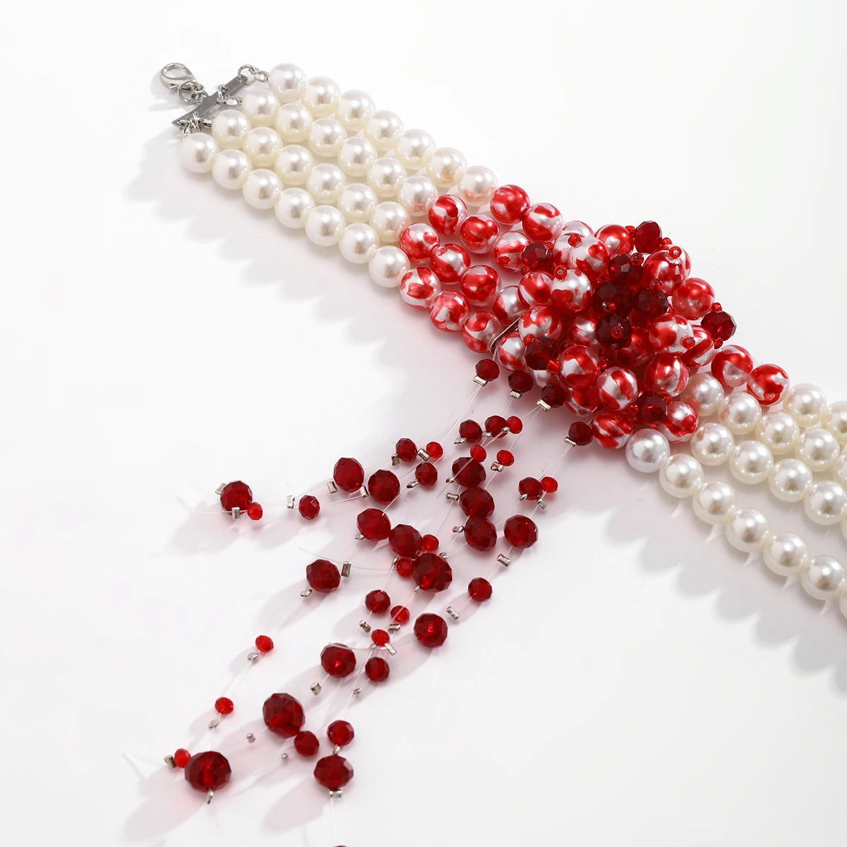 Spoken Dreams: Multilayer Imitation Pearl Necklace