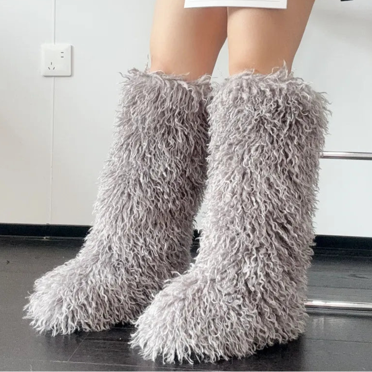 Spoken Dreams: Knee High Wool Snow Boots