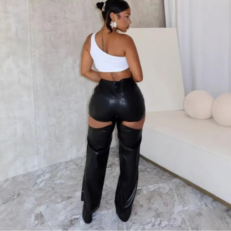 Spoken Dreams: Straight Leather Pants