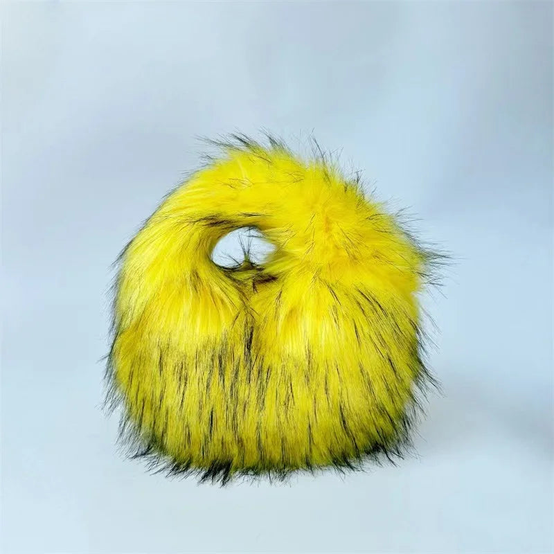 Spoken Dreams: Small Fur Half Moon Luxury Bags