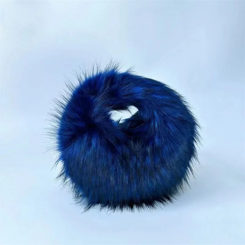 Spoken Dreams: Small Fur Half Moon Luxury Bags