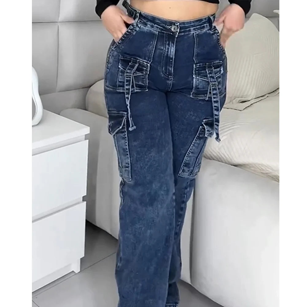 Spoken Dreams: Cargo Straight Denim Straight Safari Jeans